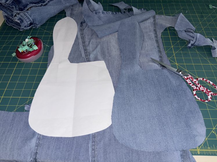 An image of a cut-out sewing project.